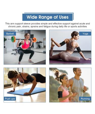 Adjustable Upper Arm Compression Sleeve for Bicep Tendonitis - Elbow Brace for Arm Support - Buy Online on GoSupps.com