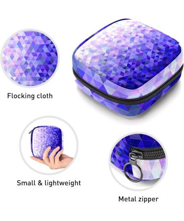 Abstract Triangle Art Color Period Bag - Sanitary Napkin Storage & Travel Makeup Pouch - GIAPB - Buy Online on GoSupps.com