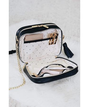 Chelsea + Cole Itzy Ritzy Crossbody Diaper Bag - Black Sweetheart Print | 6 Pockets, Changing Pad & Tassel - Buy Online on GoSupps.com