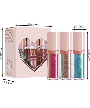  Ruwshuuk Color Changing Eyeshadow Chameleon Eyeshadow 3X Multi-Color Glitter Eyeshadows Makeup | Wear All Day Highly Pigmented Eyeshadows - Buy Online on GoSupps.com