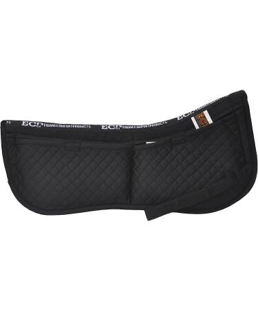 Adjustable Memory Foam Correction Half Saddle Pad - ECP Equine Comfort Products (Black) - Buy Online on GoSupps.com