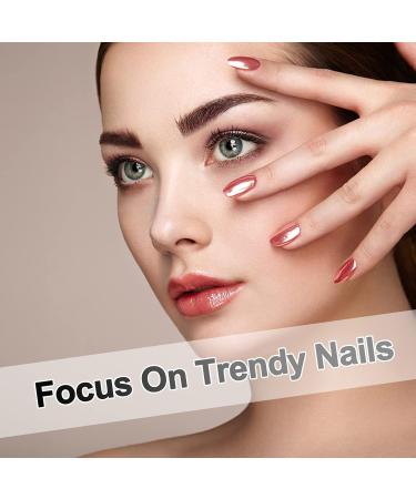 24Pcs Blue Daisy Flower Pattern Press on Nails for Women and Girls - Buy Online on GoSupps.com