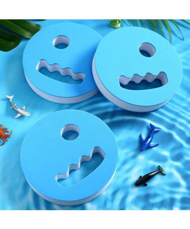 4 Pcs Water Exercise Discs - Hand Held Pool Resistance Set for Adults - Eva Foam Water Aerobic Equipment for Swimming Beginners - White and Blue - Buy Online on GoSupps.com