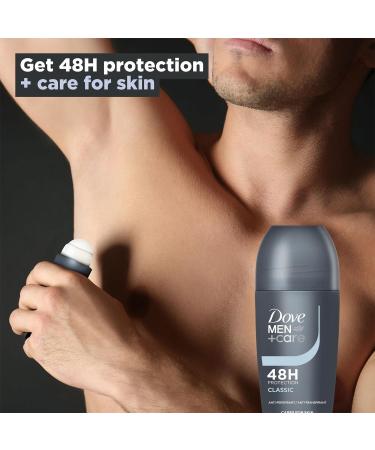 Dove Men+Care Lot de 3 d odorants roll-on Classic 48 heures de protection contre la transpiration et les odeurs avec parfum frais et propre de longue dur e format voyage 50 ml - Buy Online on GoSupps.com