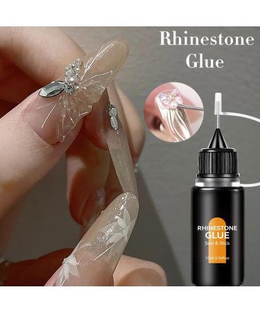 Generisch Rhinestone nail glue - 10 ml - Long-lasting hold for rhinestones - 3D gel nail polish - For beauty salons - With pearls and jewels - For women's and girls' nail art - Buy Online on GoSupps.com