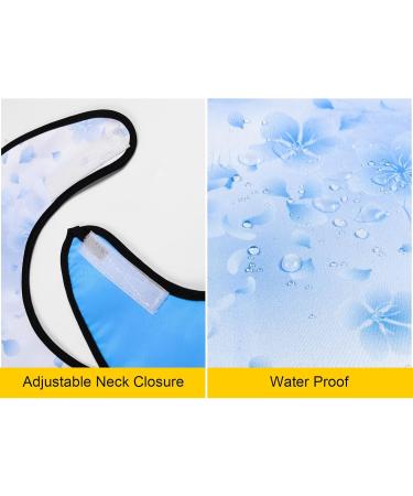 Morcheiong Washable & Reusable Adult Bibs for Men & Women - Perfect for Seniors with Optional Collecting Container - Blue - Buy Online on GoSupps.com