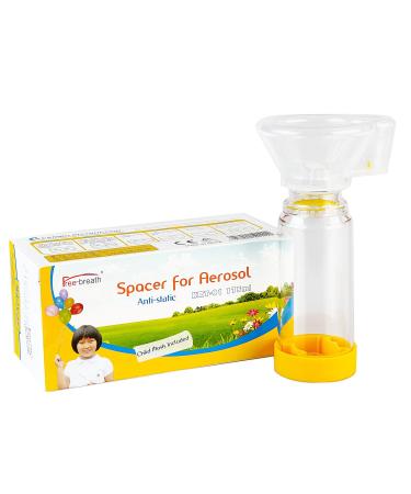 inhale spacer, come with mask, fit any size, sealed package, clean and safe