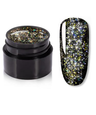 Glitter Diamond Gel Nail Polish Bright For Glitter Painting Nail Art Design Poly UV Top Base Primer For Manicure (5)