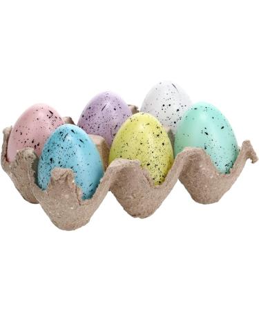 Greenbrier Colorful Speckled Easter Egg 6 Pack Cartons Decor Clear Cello Wrapped - Buy Online on GoSupps.com