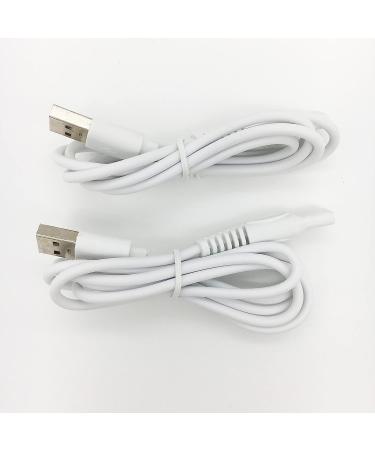 Finishing Touch Flawless Legs Charger Cord Replacement - 5V USB Power Cord (2-Pack, White) - Buy Online on GoSupps.com