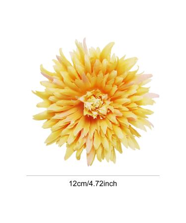 9 Pack Fake Silk Gerbera Chrysanthemum Daisy Flower Hair Clips - Tropical Beach Wedding Party Accessory for Women - Buy Online on GoSupps.com