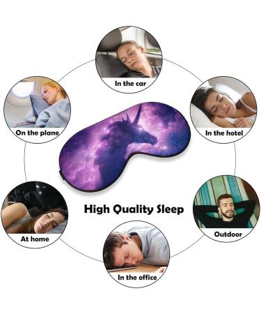 Unicorn Galaxy Nebula Cloud Sleep Mask | Adjustable Blindfold for Sleeping | Blocks Light for Night Travel and Naps | Men and Women - Buy Online on GoSupps.com