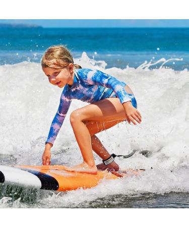 2-Piece Coiled Surfboard Leash Set | Surfing Leg Rope & Ankle Strap | Black SUP Leash Rope for Paddle Board | Surf Straps Stay on Board - Buy Online on GoSupps.com