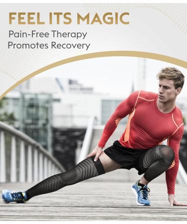 MGANG Full Leg Compression Sleeves for Men & Women | 20-30mmHg Thigh High Support Stockings for Pain Swelling & Varicose Veins | XXL Black | Ideal for Running & Sports - Buy Online on GoSupps.com