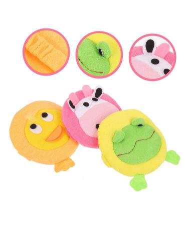 FRCOLOR 15 Pcs Cartoon Bath Gloves & Sponge Set | Ideal for Baby Showers & Toddler Bathing | Soft & Fun Body Wash Poufs - Buy Online on GoSupps.com