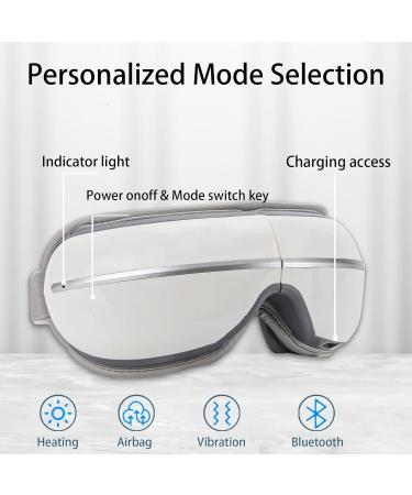 Nadie Eye Massager - Smart Heated Eye Mask with Bluetooth Music & 5 Massage Modes for Eye Strain Dry Eyes & Migraines - International Shipping Available - Buy Online on GoSupps.com