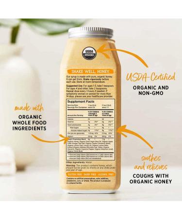 Maty's Organic Children's Cough Syrup with Honey Lemon & Cinnamon - 6 fl oz (Pack of 1) - Buy Online on GoSupps.com