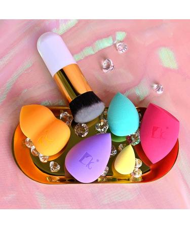 Dolovemk Makeup Sponge Set & Chubby Foundation Brush 5 PCs Latex-Free Beauty Application Tools - Buy Online on GoSupps.com