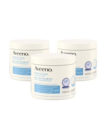 Aveeno Lotions Eczema Care Anti-Itch Balm Eczema Treatment Cream With Colloidal Oatmeal Pack of 3 (933g Total) White Packaging May Vary
