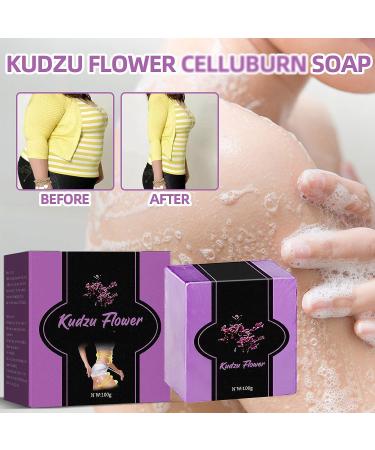 Kudzu Flower Soap 3PCS - Natural Organic Anti-Cellulite Bath Soap for All Skin Types - Buy Online on GoSupps.com