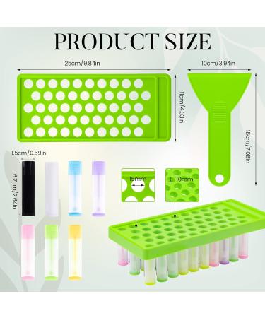 RONRONS Professional Lipstick Filling Tray Kit | DIY Lip Balm Kit with 50 Tubes Spatula & Lip Balm Molds | Perfect Gift for Women & Girls | International Shipping Available - Buy Online on GoSupps.com