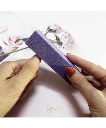 20PCS Nail File Buffer Set - 100/180 Grit Nail File & 120 Grit Sanding Buffer for Gel & Acrylic Nails - Professional Manicure Tool - Purple - Buy Online on GoSupps.com