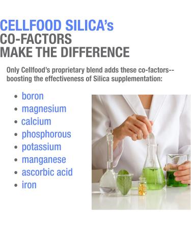 Cellfood Essential Silica Anti-Aging Formula - 4 fl oz 3 Pack - Supports Healthy Bones Joints Hair Skin Nails Teeth & Gums - Easy to Absorb - Gluten & Thiaminase Free Non-GMO - 120-Day Supply - Buy Online on GoSupps.com