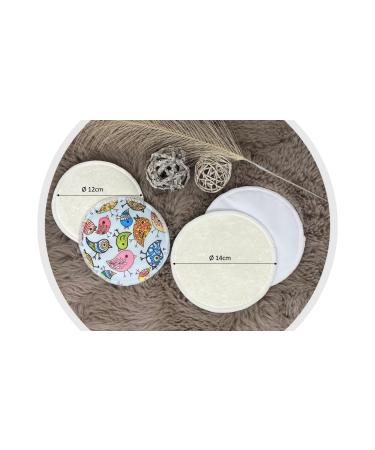 Stielu 12 Washable Bamboo Breastfeeding Inserts Reusable & Eco-Friendly | Black & White Inserts with Wash Network & Bag - Buy Online on GoSupps.com