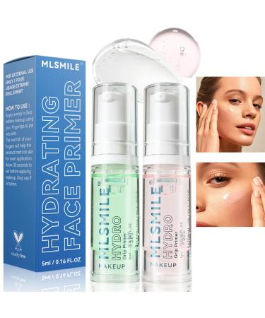 Sitovely 2 Pcs Face Moisturizing Base Face Primer Makeup Bases Perfect Clear Hydrating Gel Base Fills Pores and Fine Lines (5ml x 2)