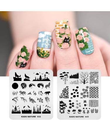 KADS 11-Piece Nail Stamp Set | 10 Plates + Laser Symphony Storage Bag | Perfect for Christmas Nail Art & Animal Designs | Shop Now! - Buy Online on GoSupps.com