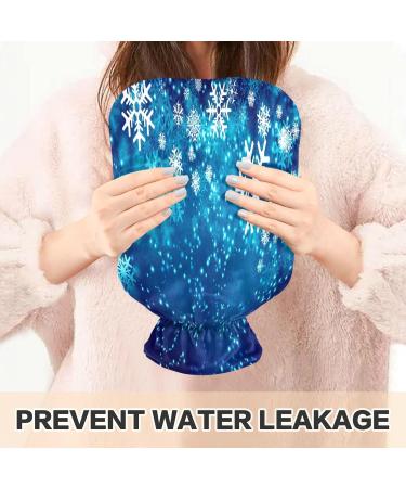 Snowflakes Christmas New Year Heat Bottle - 2L Pain Relief Cushion with Cover for Cramps & Heating - Buy Online on GoSupps.com