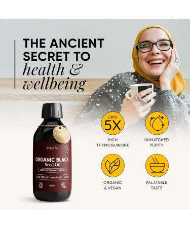 Black Seed Oil Organic Cold Pressed. Up to 5X% Strength. Award Winning Organic Black Seed Oil - Known as Black Cumin Seed Oil & Blackseed Oil 200 ml - Buy Online on GoSupps.com