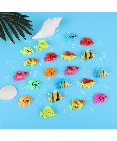 Shop Cobee 20-Piece Artificial Floating Fish for Aquarium | Realistic Tropical Fish Decorations & Bathing Toys - Buy Online on GoSupps.com