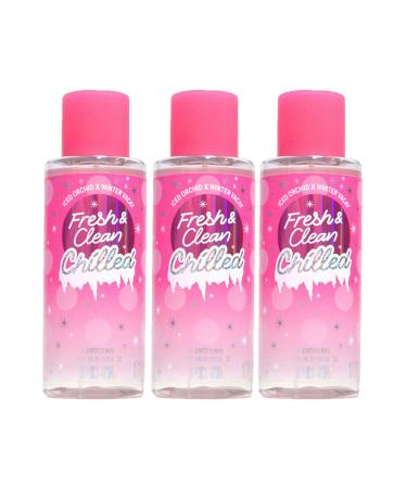 Victoria's Secret Pink Fresh & Clean Chilled Body Mist Lot of 3