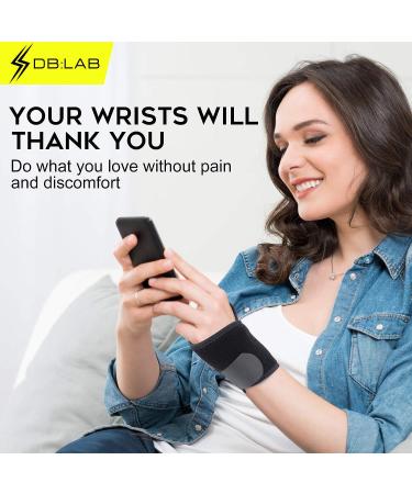 DB LAB Adjustable Wrist Brace for Carpal Tunnel & Tendonitis - Right/Left Hand Support - Reduce Pain - Large/X-Large - Buy Online on GoSupps.com