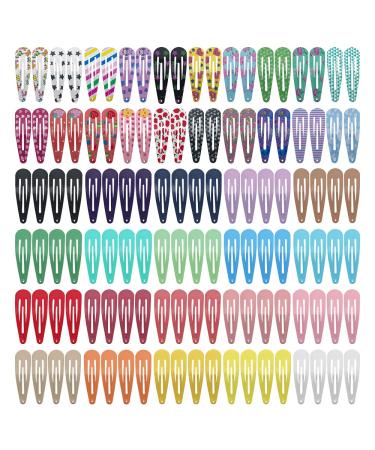 Barrettes for Girls  ECADY Metal Snap Barettes and Hair Clips for Girls  Cute Candy Color Hair Barrettes for Kids Teens Women  Aesthetic Hair Accessories for Fine/Thick Hair - 2 inch