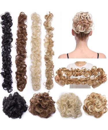 Hair Bun 80cm Women's Synthetic Bun Messy Bun with Elastic Band Hair Bun Curl Wig Ponytail Extension Hair Extensions Wig Hair Extension Hair Piece (Color : 12T24) - Buy Online on GoSupps.com