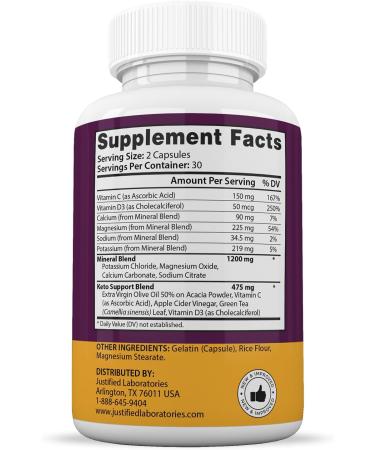 Keto Advantage Keto Burn Extreme Pills 1675MG New & Improved Formula Contains Apple Cider Vinegar Extra Virgin Olive Oil Powder Green Tea Leaf 60 Capsules - Buy Online on GoSupps.com