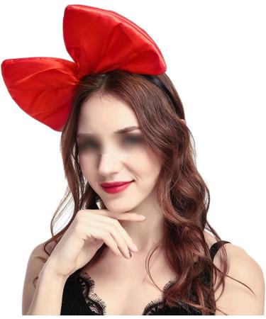 Frcolor Super Large Red Bowknot Headband Women and Girls' Hair Hoop Bow Headdress Hair Accessories for Party and Cosplay Decoration (Red) - Buy Online on GoSupps.com