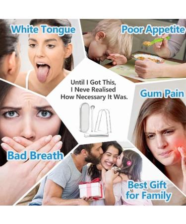Ergonomic Stainless Steel Tongue Scraper | Effective Bad Breath Remover | International Shipping - Buy Online on GoSupps.com