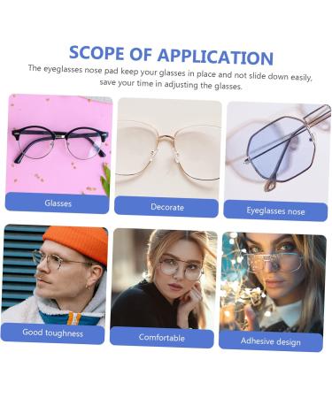 Gleavi 100 Pairs Silicone Nose Pads for Glasses - Cushions & Protection Accessories - Black & White Pebble Gel Pads (1.6x0.1cm) - International Shipping Available - Buy Online on GoSupps.com