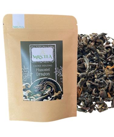 Mrs. Tea Muscatel Dragon Oolong Tea 40 g | Chinese Oolong from the mountains of Yunnan | Jin Xuan Cultivar