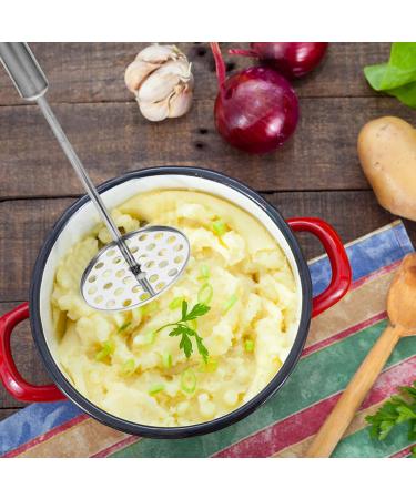 Hemoton Carrot Cookware 2pcs Potato Masher Stainless Steel with Fine Mesh Platter Fruit Cooking Tools for Bead Fruits Yams Baby Food (Silver) Garlic Smasher Press - Buy Online on GoSupps.com