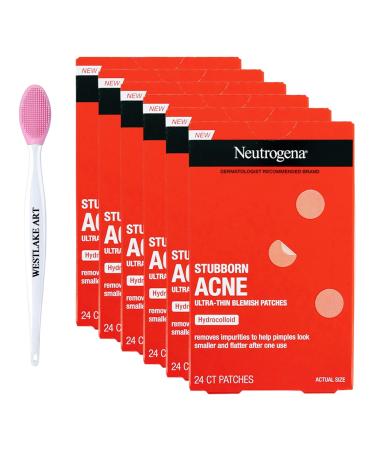 Pimple Patches | Bundled With Nose Cleaning Brush - Acne Patches For Face Hydrocolloid Stickers For Face Ultra-Thin Pimple Sticker Dermatologist Recommended Pack Of 6