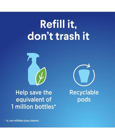 Clorox Bathroom Foamer Refill Cartridge - Fresh Scent 2-Pack for Reusable Spray Bottle | Eco-Friendly Household Essentials - Buy Online on GoSupps.com