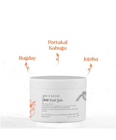 Gew n Kirish Natural Stretch Mark Balm - Shea Butter & Orange Peel Oil | Pregnancy Safe Nourishing Moisturizing Petrolatum Free Phthalate Free Mineral Oil Free - Buy Online on GoSupps.com