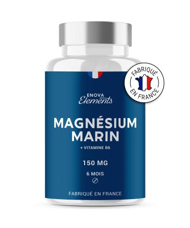 MARINE MAGNESIUM + Vitamin B6 | Up to 300 mg/day | Against fatigue anti-stress muscle recovery | Up to 6 months cure | Food supplement | Made in France