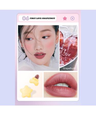 Star Capsule Lipstick Set - 6 Mini Waterproof Velvet Matte Shades | Long Lasting Nonstick Cup Lip Gloss | Perfect Christmas & New Year Gift for Girls - Buy Online on GoSupps.com