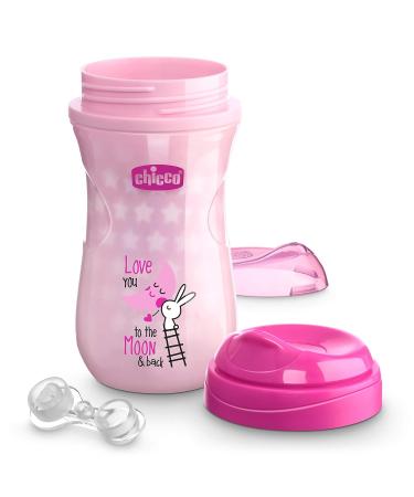 Chicco Glow In The Dark Insulated Rim Spout Trainer Sippy Cup 9oz Pink - Spill Free, 12m+ (1pk) - Buy Online on GoSupps.com