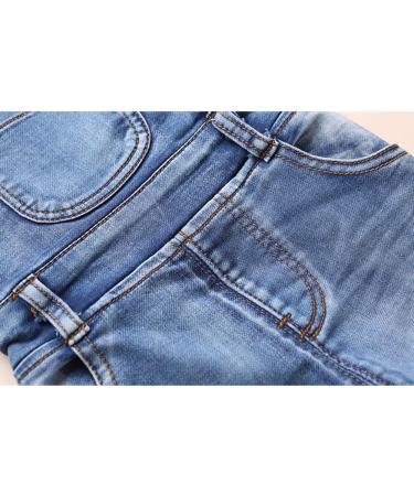 KIDSCOOL SPACE Baby & Little Boys/Girls Ripped Denim Overalls 6-12 Months Light Blue - Buy Online on GoSupps.com